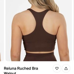 Ruched Bra - Brown
